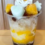 かき氷、コーヒー＆マンゴー