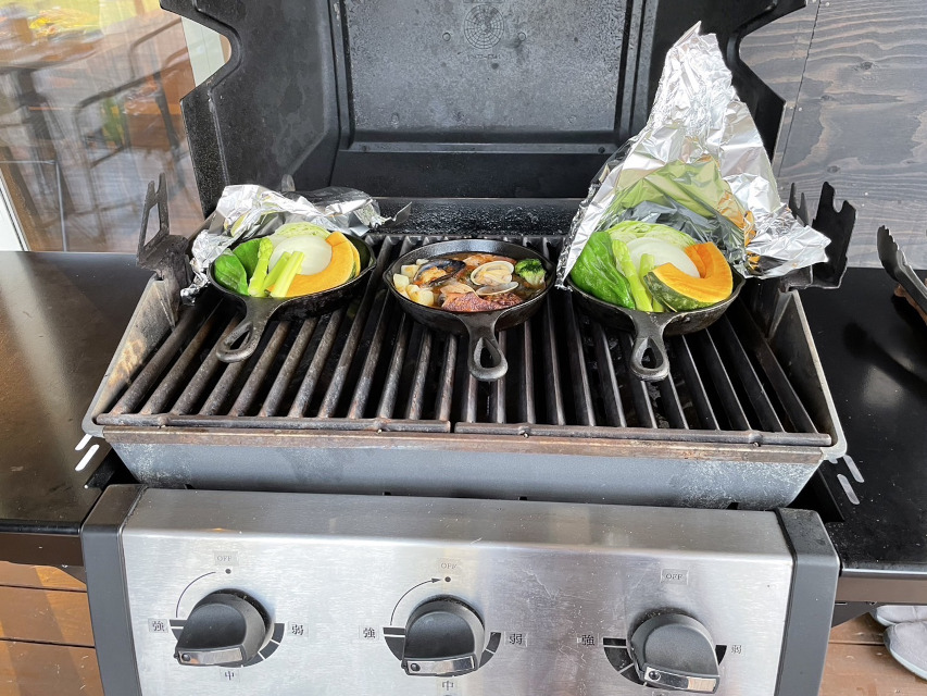 プライベートドッグリゾート、主役の「りんご」意外の人様も、思いっきり「BBQ」を楽しみました。