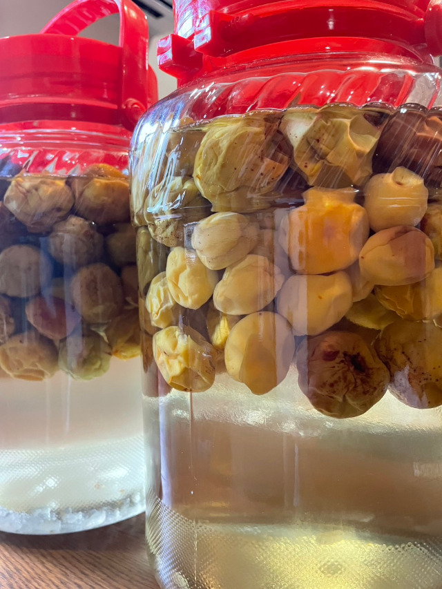 こちらは、梅のみの白っっぷ漬けです