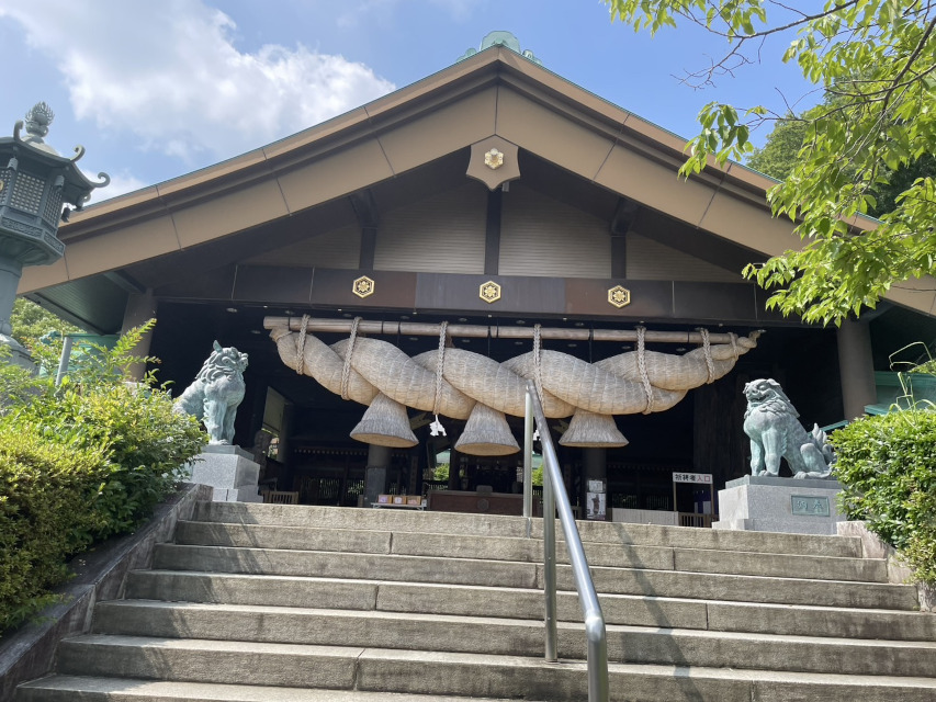 厳かで威厳に満ちた常陸国出雲大社、こちらは拝殿。